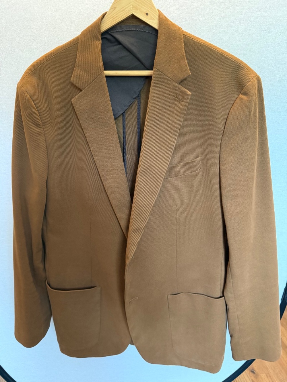 Banana Republic Men’s Slim Fit Cotton Blazer Camel Brown 42R